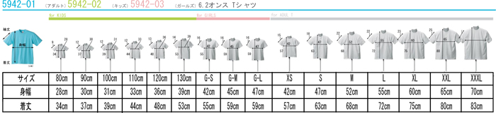 ユナイテッドアスレ・サイズ表