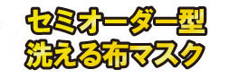 セミオーダー型　洗える布マスク