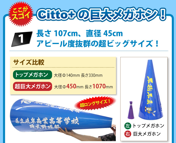 超巨大 ビッグメガホン製作のcitto