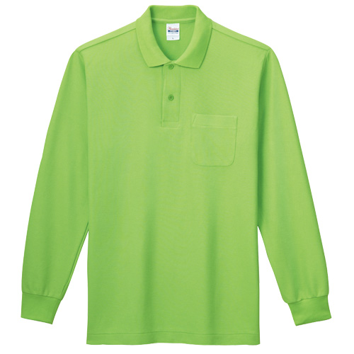 00169-VLP T/C長袖ポロシャツ（ポケット付）